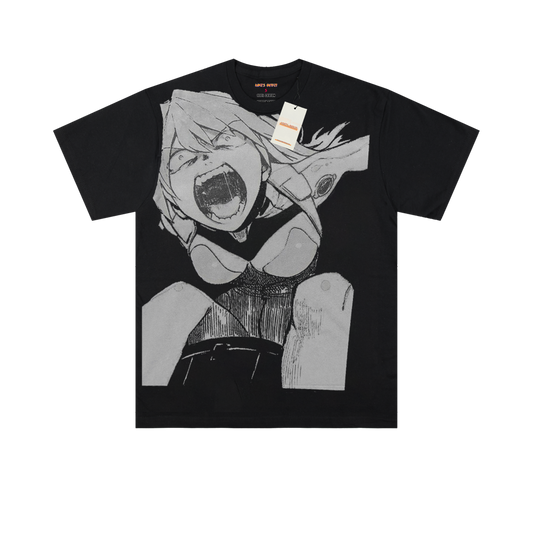 Neon Genesis Evangelion EVA Asuka Black T-shirt