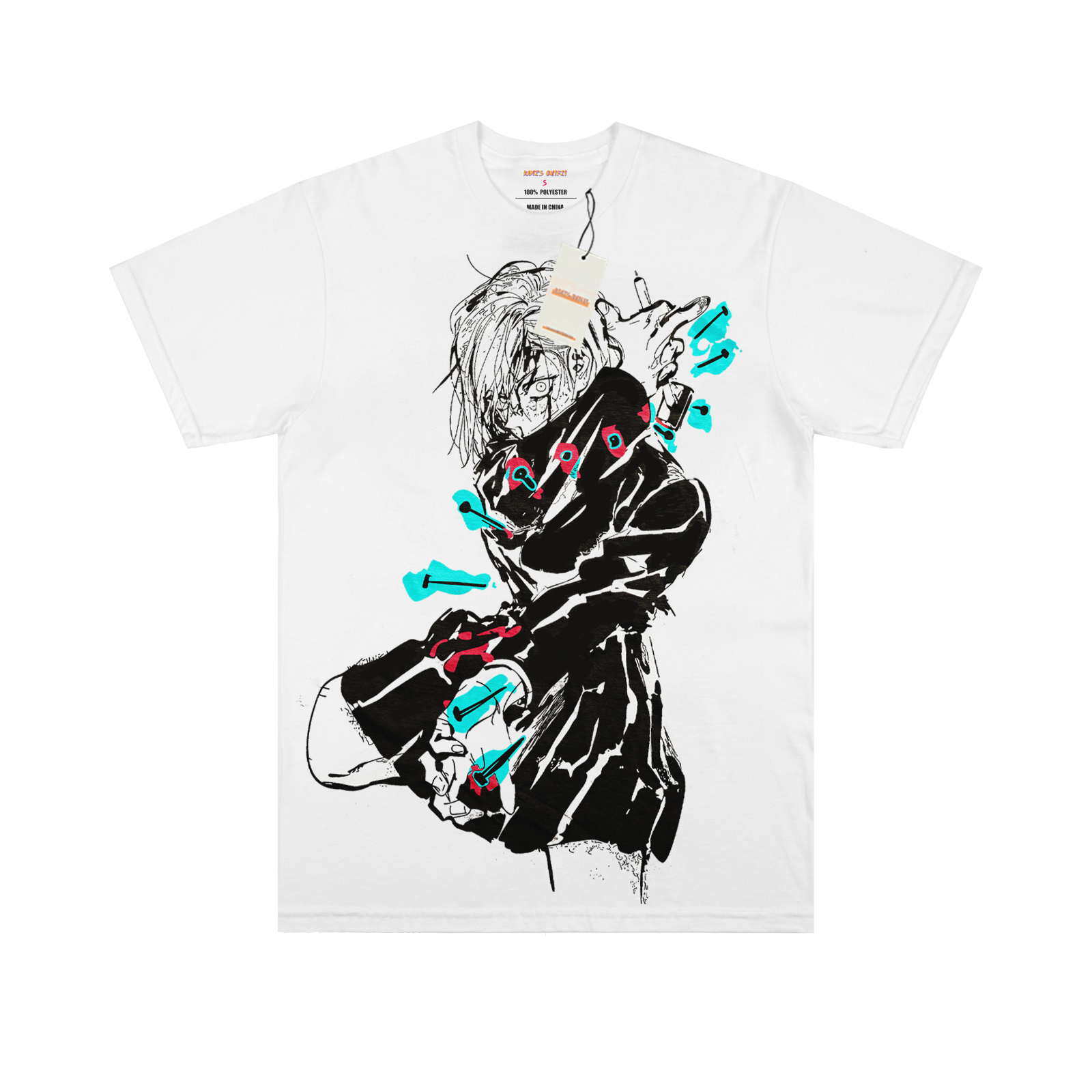 Jujutsu Kaisen Nobara Kugisaki Nails White Tee