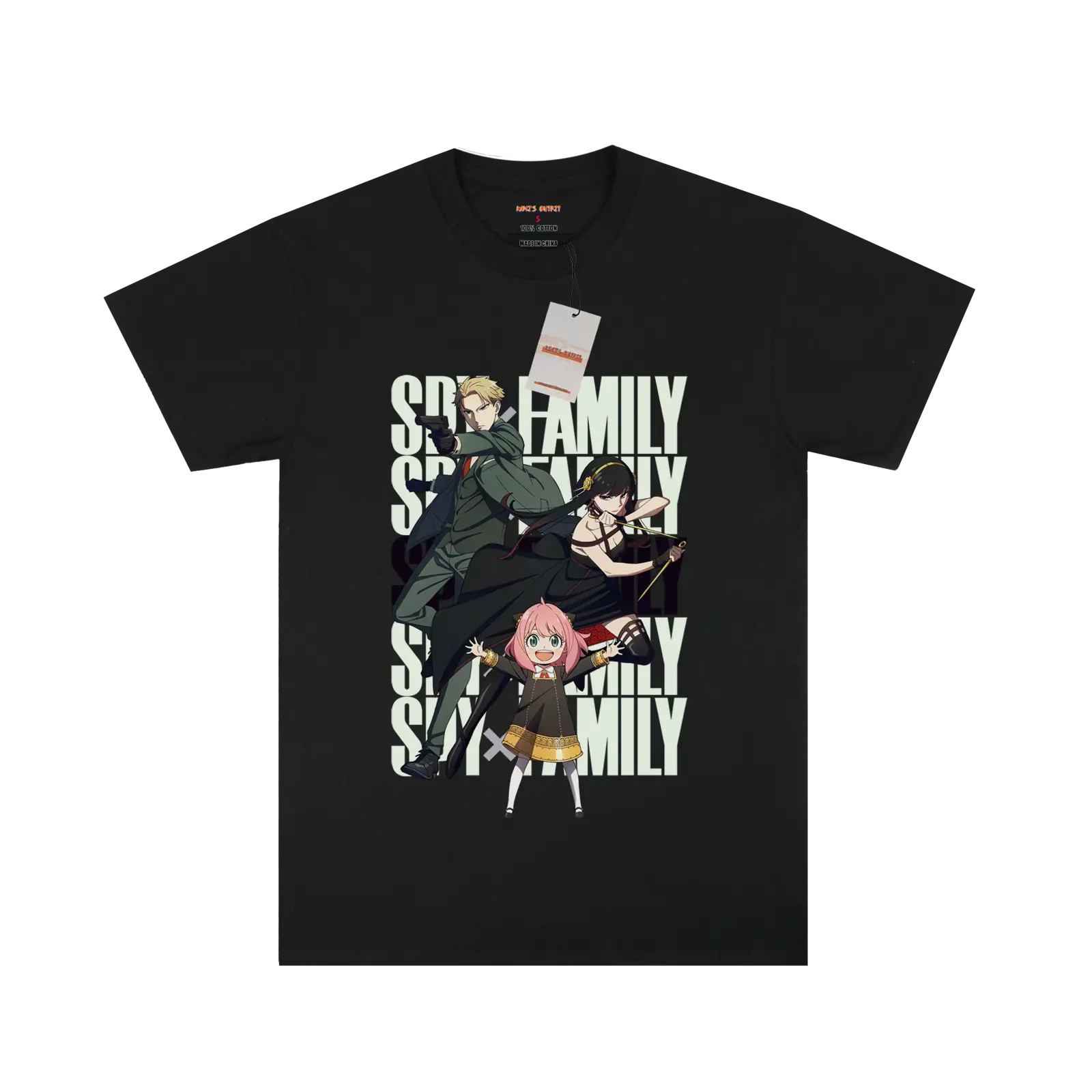 Spy Family Pattern Design T-shirt My Store