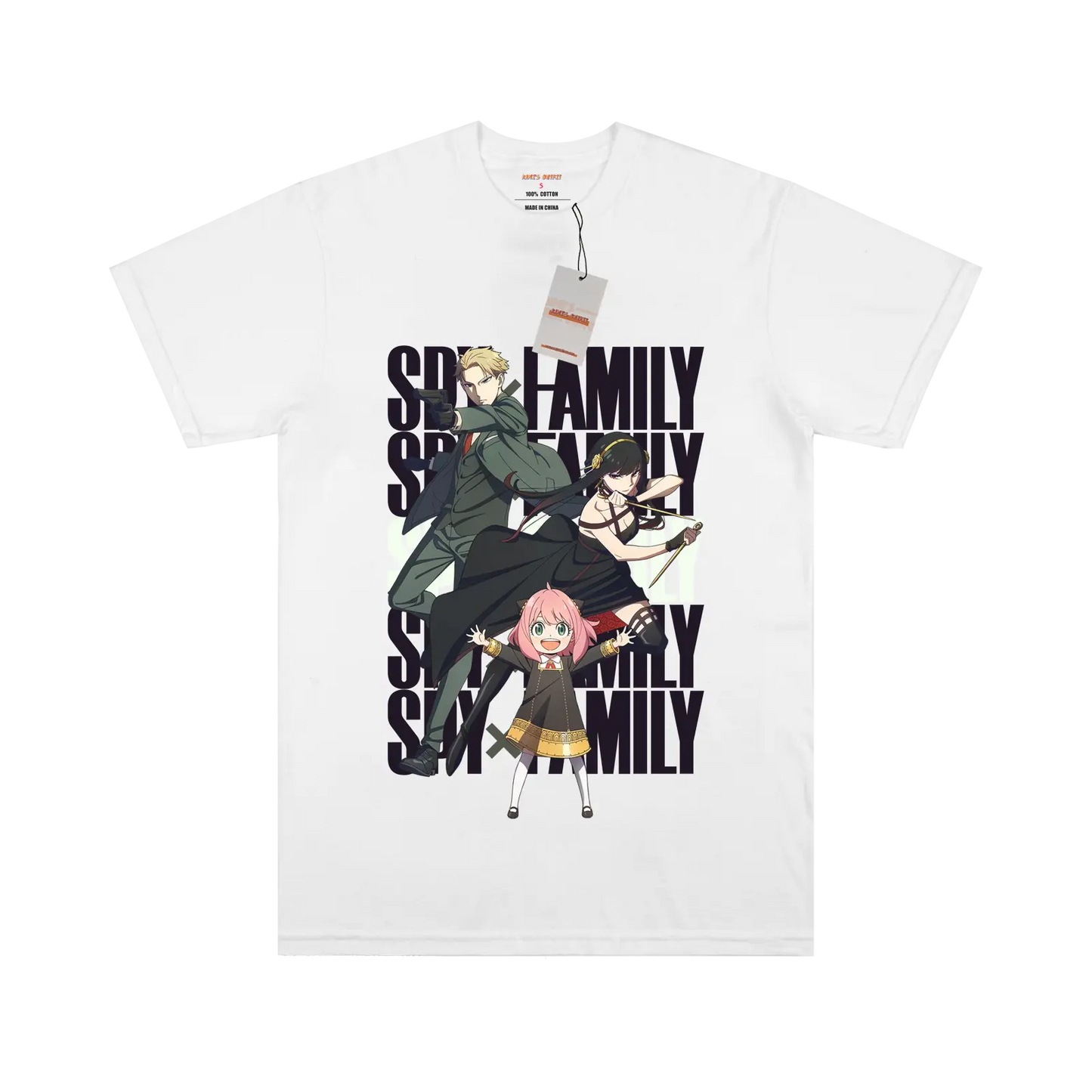 Spy Family Pattern Design T-shirt My Store