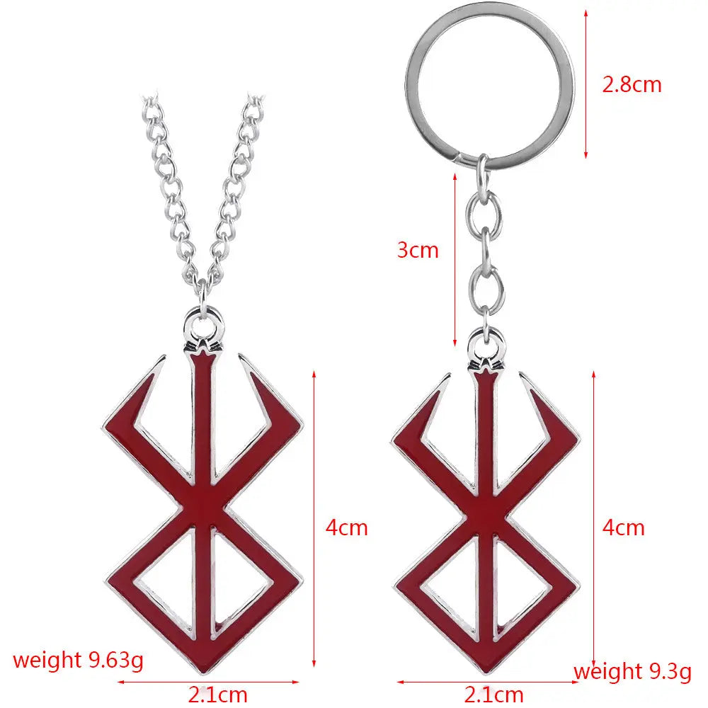 Demonic sigils logo Key Chain/Necklace My Store