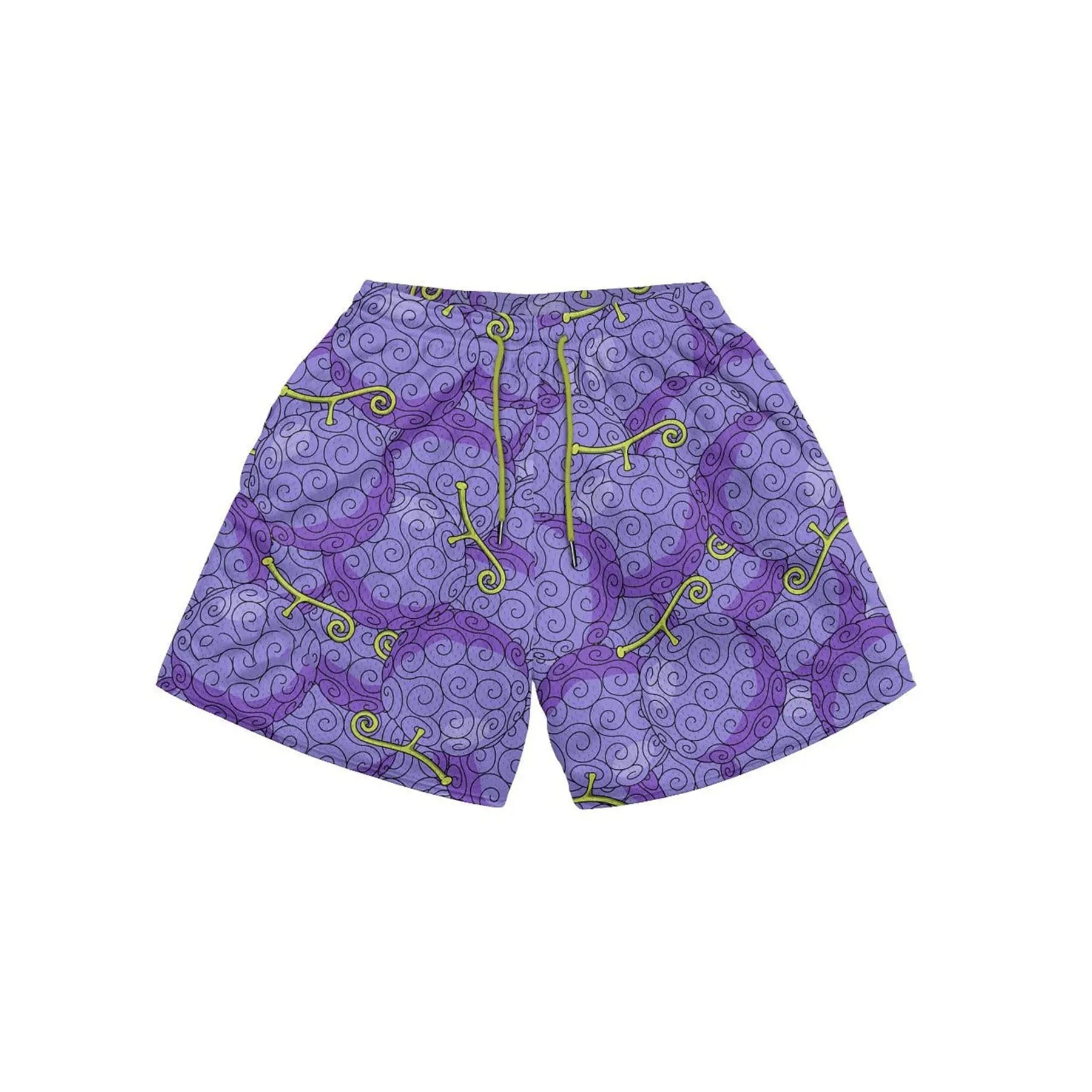 Luffy Pattern Drawstring Shorts My Store