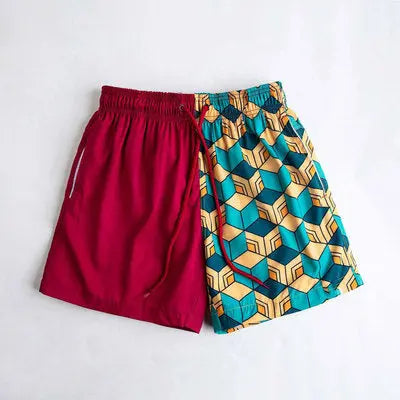 Water Pattern Drawstring Shorts My Store